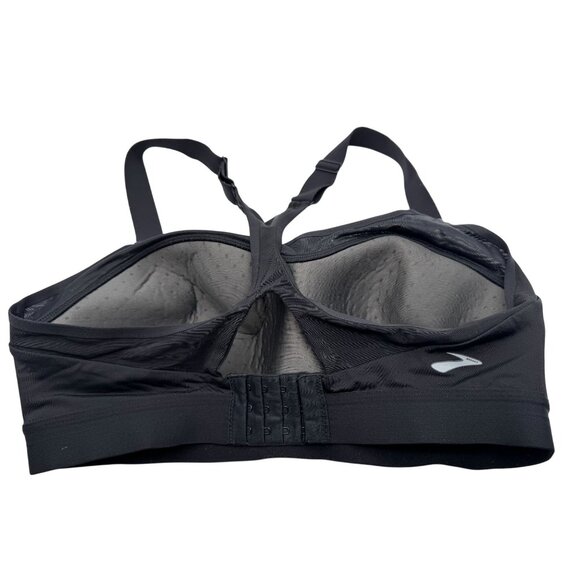 Brooks Dare Racerback DriLayer Wireless Sports Bra 350073 Gym Running Black 36DD - Picture 3 of 6